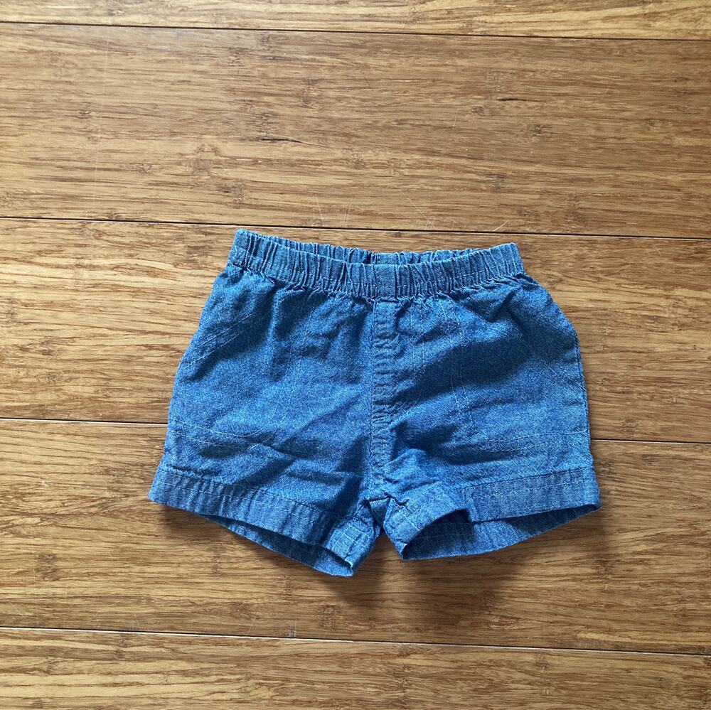 Carter’s Blue Pull On Baby Boy Shorts, Size 3M